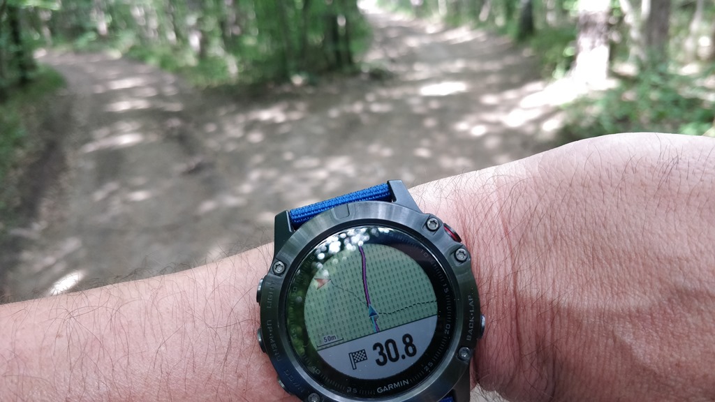 Navigation mit der Fenix 5X am Lindkogeltrail